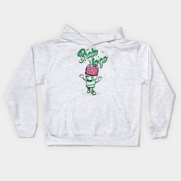 Brain to go Kids Hoodie by teahabe